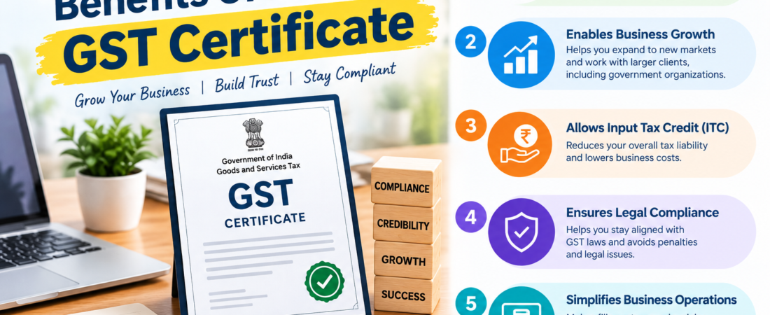 Top 5 Benefits Of Having GST Certificate